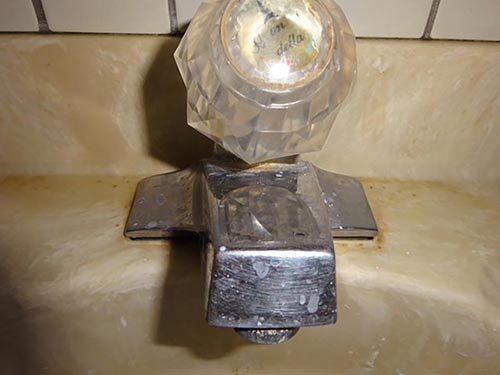 Sink Faucet Before - Professional Cleaning Services in Santa Cruz, CA