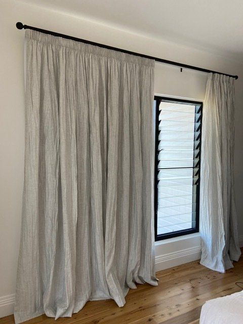 Empty White Curtain — Window Furnishings in Dubbo