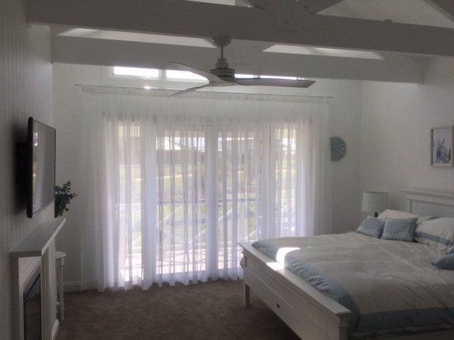 Clear White Bedroom — Window Furnishings in Dubbo