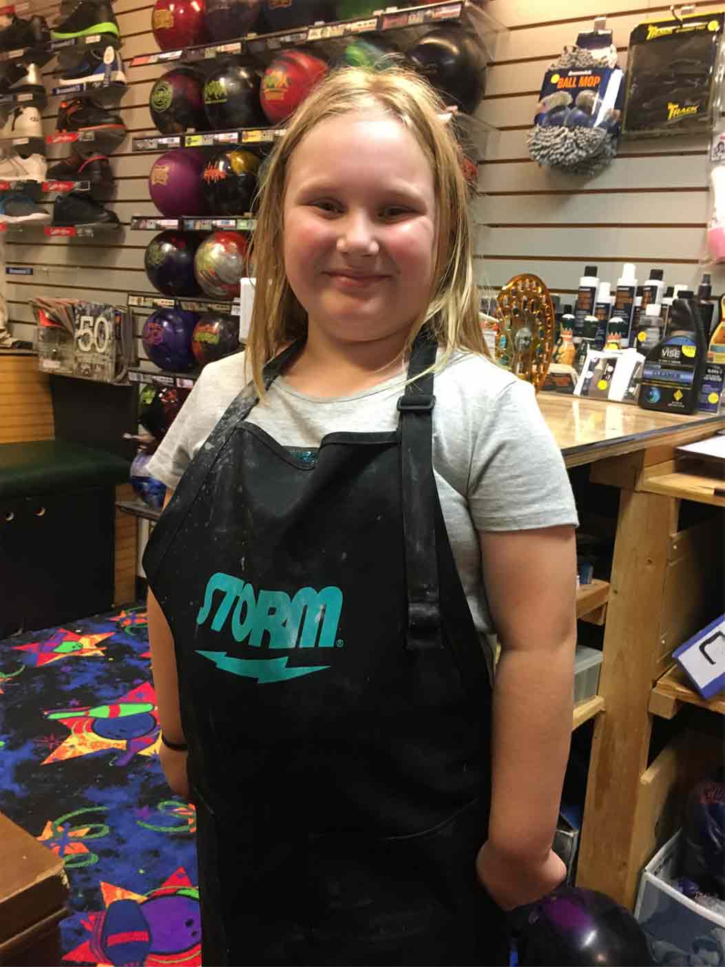 Bowling Shop - Smiling Little Girl in Everett, WA