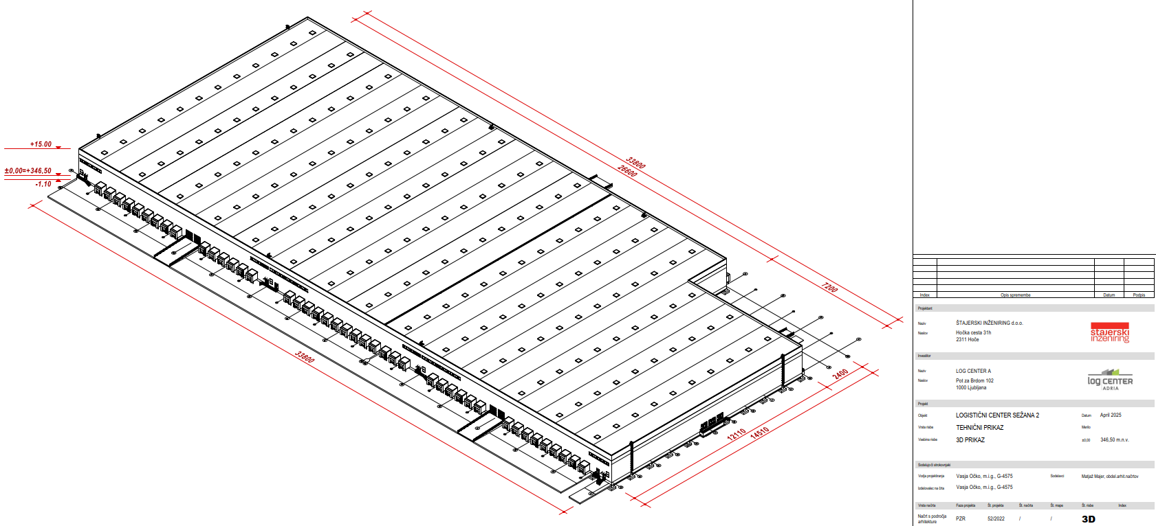 A black and white drawing of a building on a white background.