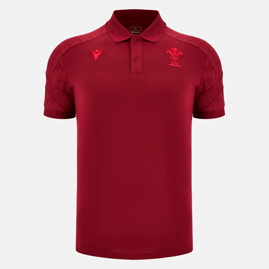 Wales 25/26 Player Travel Poly Polo by Macron