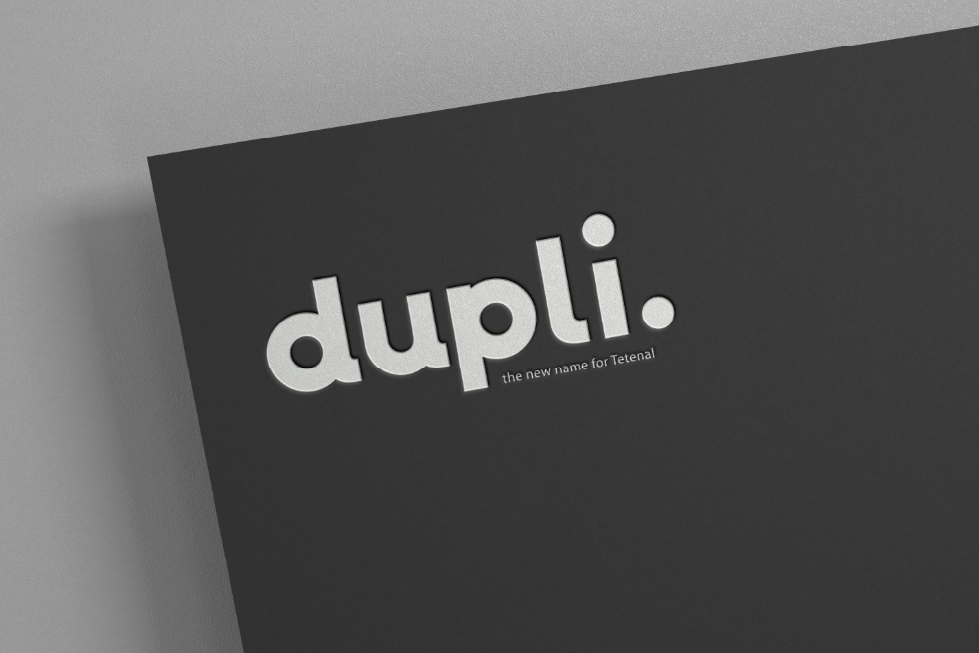 Black card with white