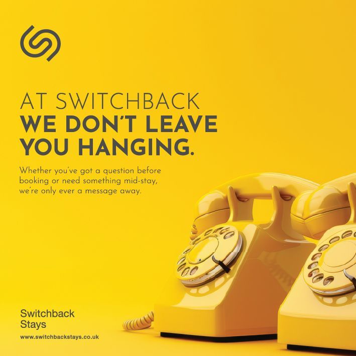 Three smartphones with a logo and the number