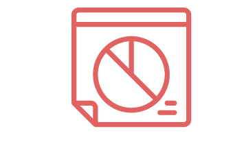 Red and white logo: strips of paper fanning out with 