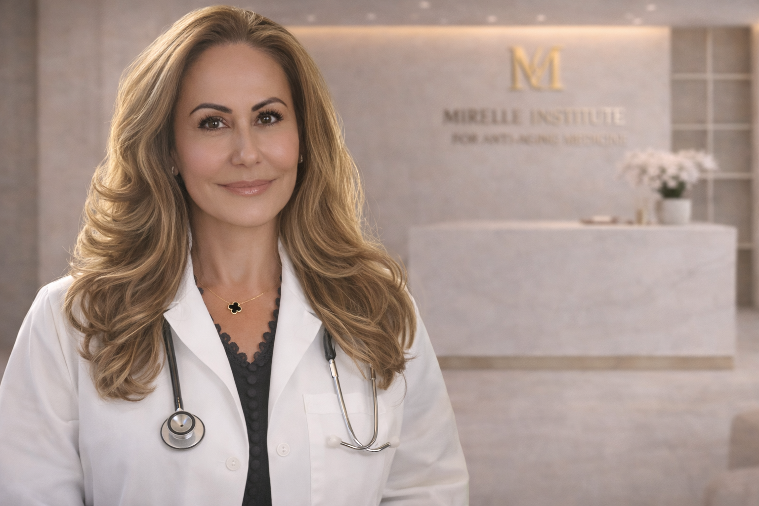 Dr. Corina Ianculovici, DNP, clinical director of Mirelle Institute, specializing in regenerative aesthetics and functional medicine in Manasquan, NJ.