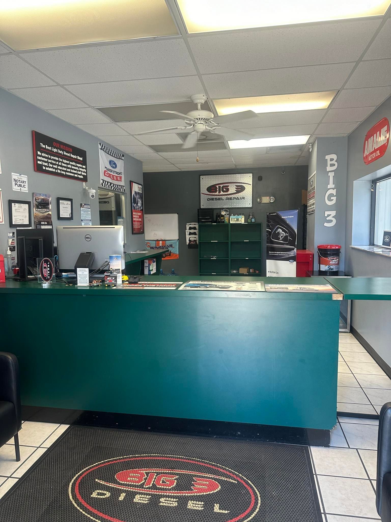 Front desk of shop | Big 3 Diesel & Automotive Repair