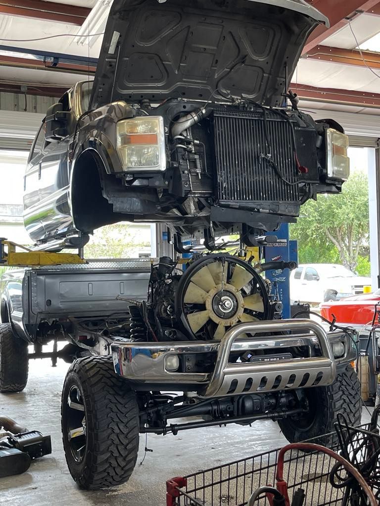 Vehicle in shop | Big 3 Diesel & Automotive Repair