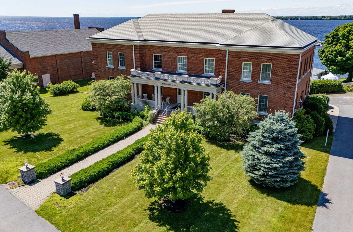 Marina Inn Building from drone