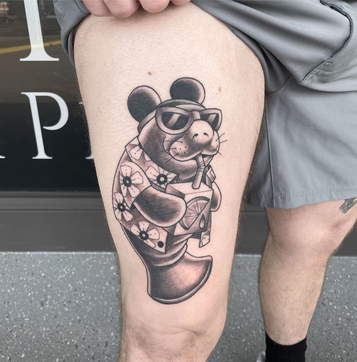 Anime tattoos and bear tattoo