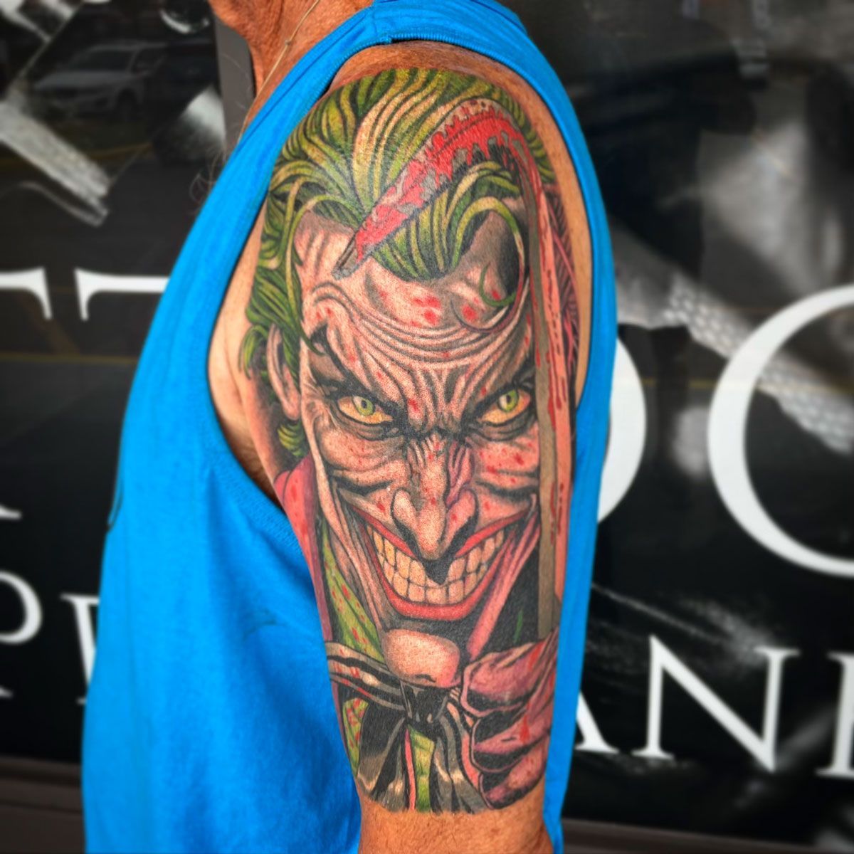 joker tattoo and Anime tattoo