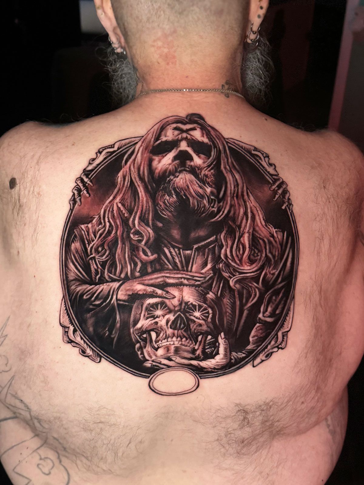 devil tattoo, skull tattoo