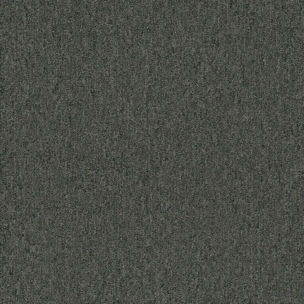 Gray wood-look flooring with vertical planks, varying tones for a distressed appearance.