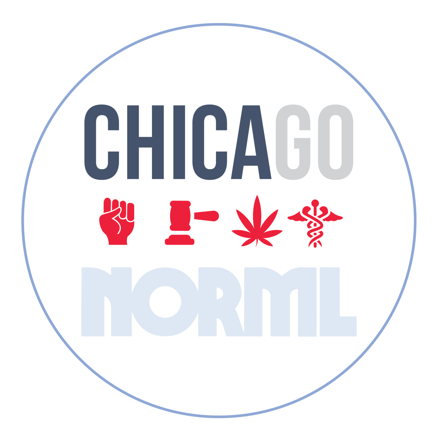 A sticker that says chicago norml on it