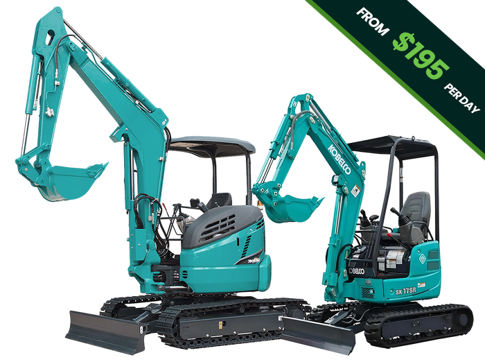 two excavators