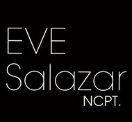 A black and white logo for eve salazar ncpt