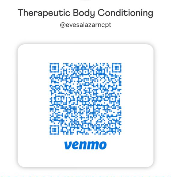 A qr code for venmo for therapeutic body conditioning
