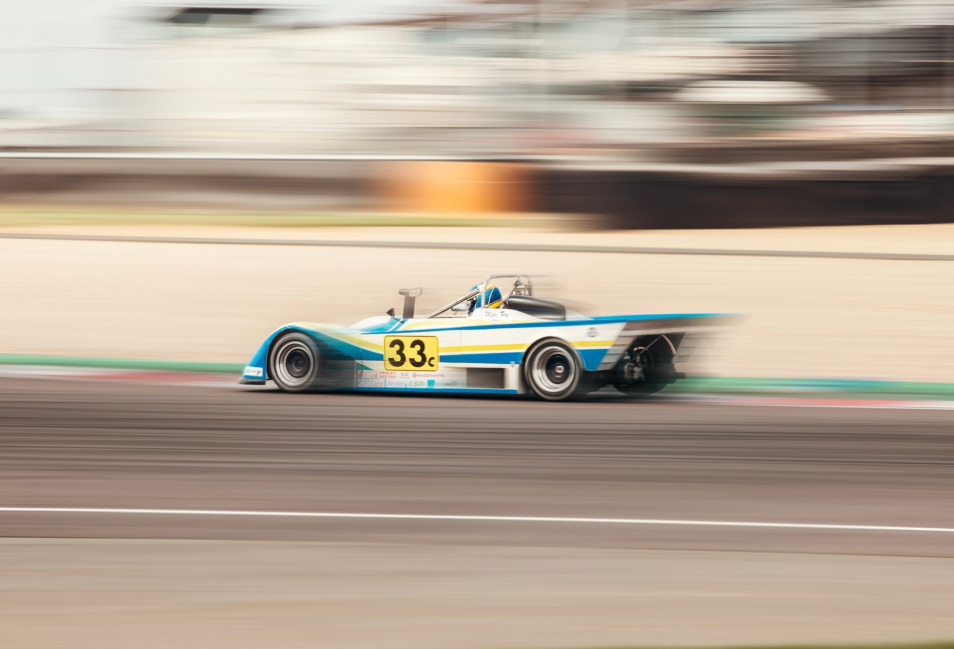 A fast race car shot by Dammo Photography