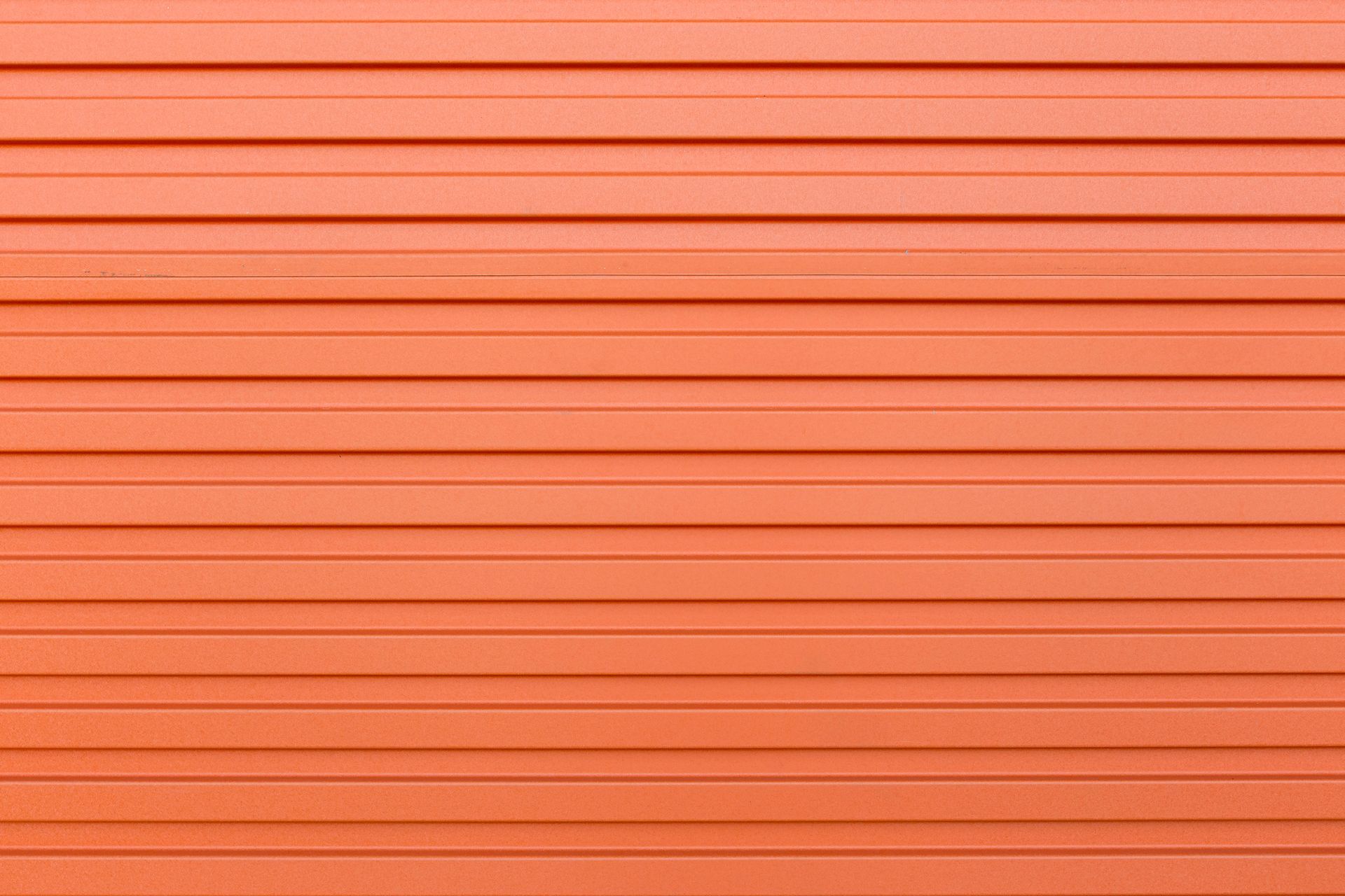 Orange horizontal corrugated surface.