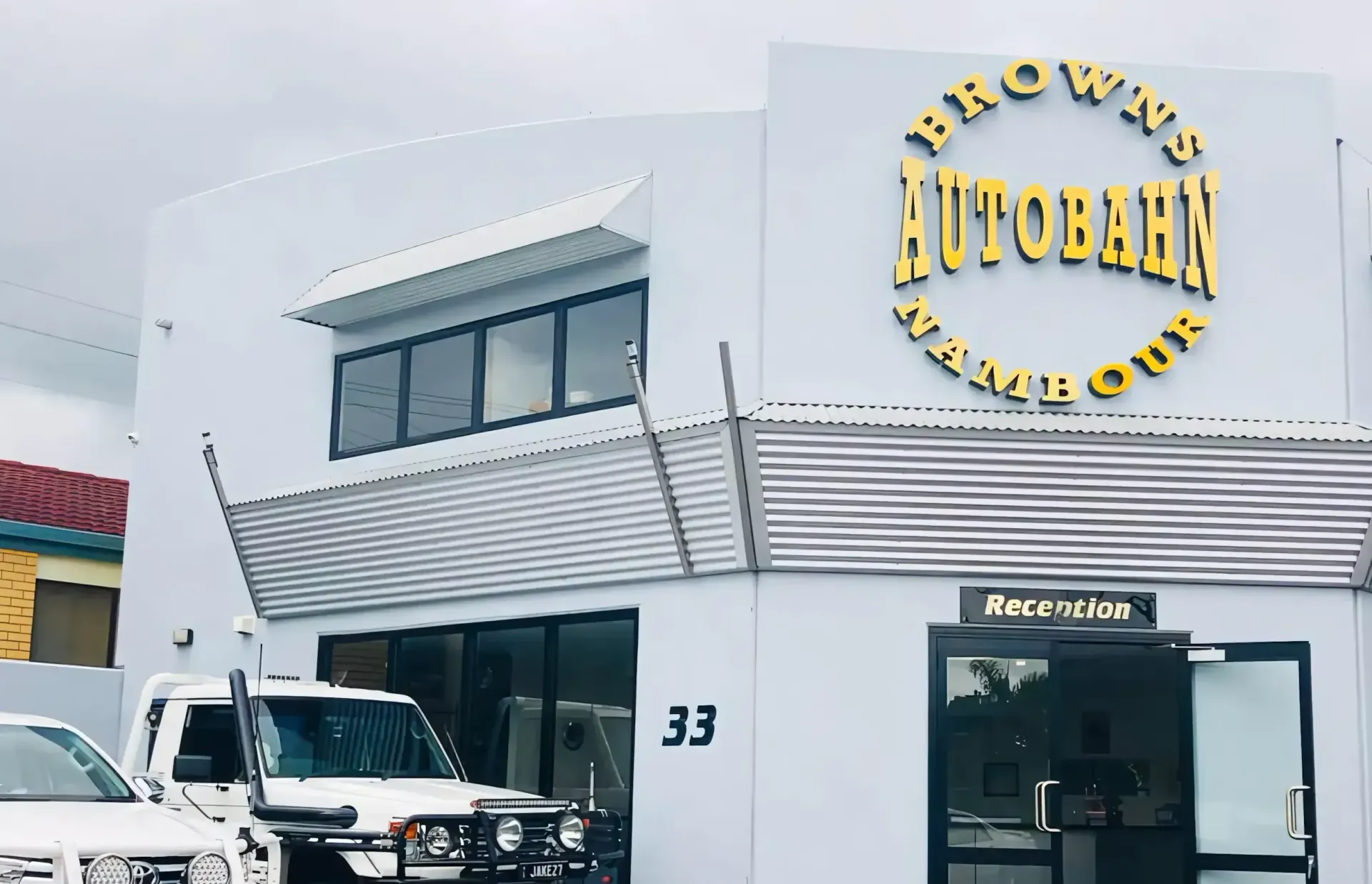 A Row Of Cars Are Parked Inside Of A Garage — Browns Autobahn In Nambour, QLD