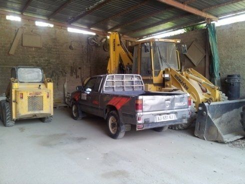 magazzino dell'azienda di estrazione inerti