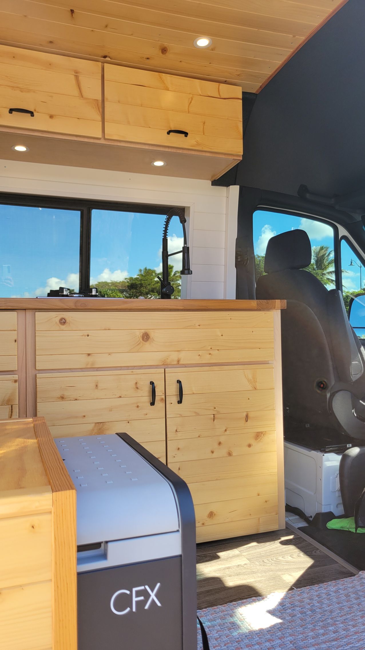 Another storage box inside the van