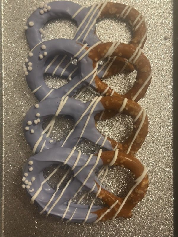 Dipped Pretzel Rods or Twists - 12 pack