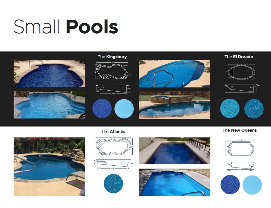 Lonestar Fiberglass Pools Small Pool Installations