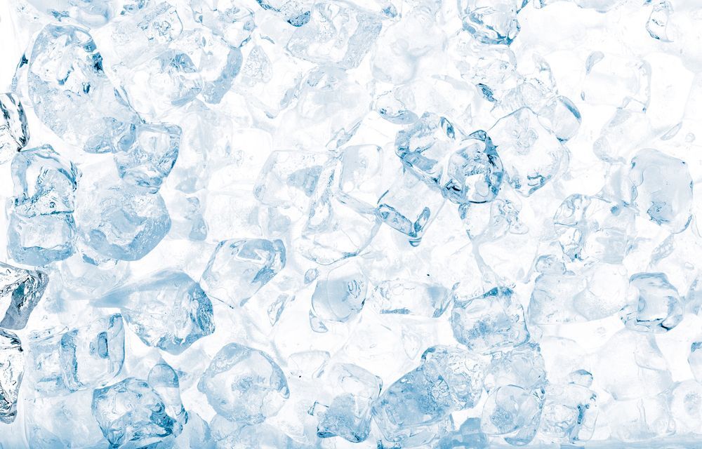 A Textured Background of Many Translucent, Glistening Ice Cubes — Cool Blue Ice & Water in Taminda, NSW