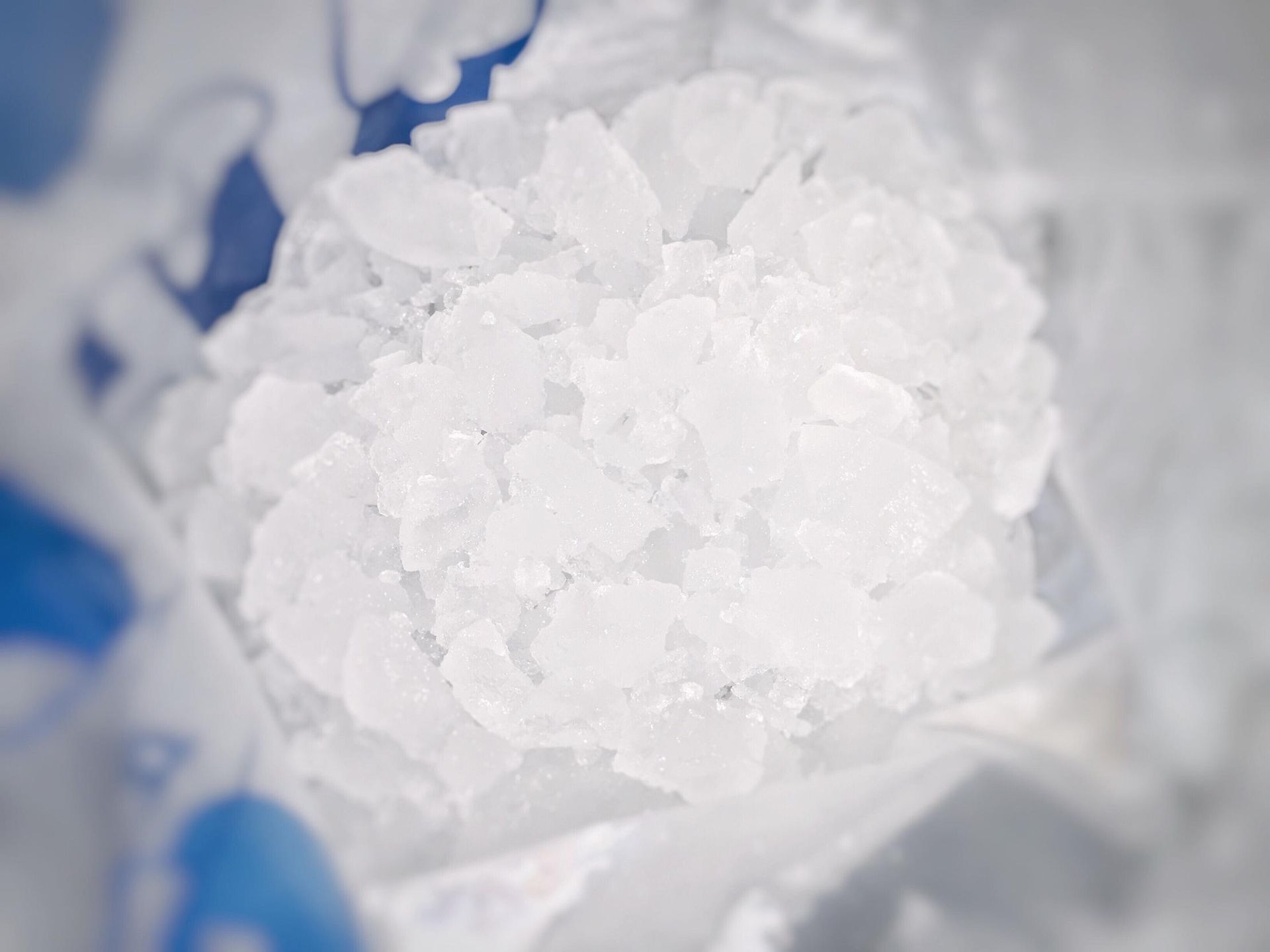 A Close-up View of Clear, Jagged, Crystalline Rock Salt or Ice Shards — Cool Blue Ice & Water in Glen Innes, NSW
