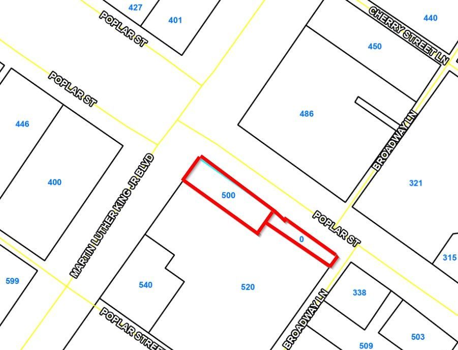 A black and white map with a red rectangle in the middle