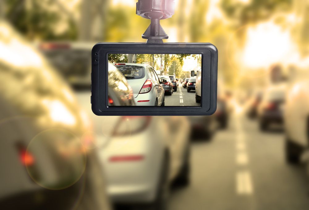 Dashcam Displaying Traffic Congestion — Gibbo's Auto Electrics & Air Conditioning Services in Newcastle, NSW