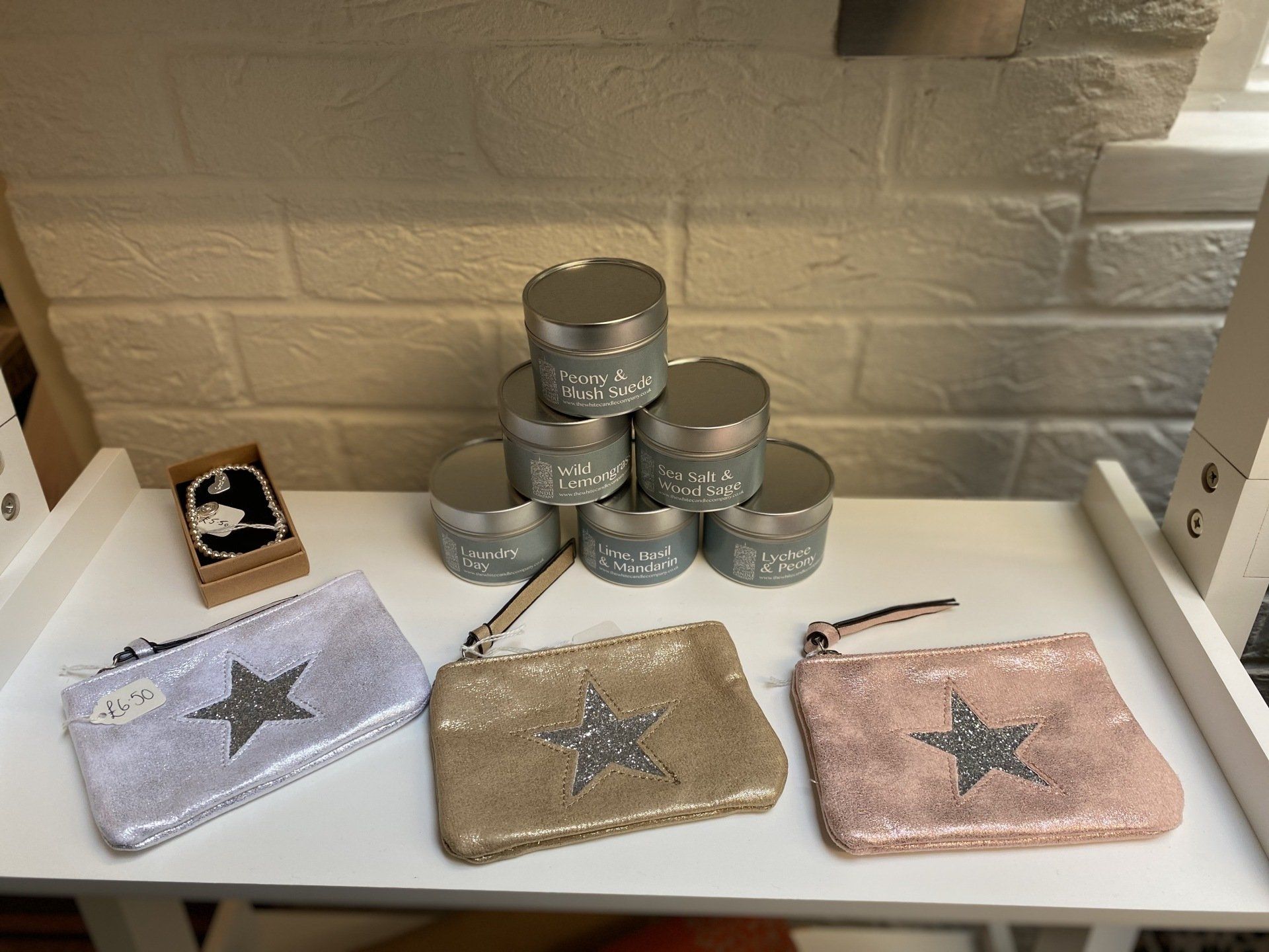 Silver, Gold, Pink Bag with Star