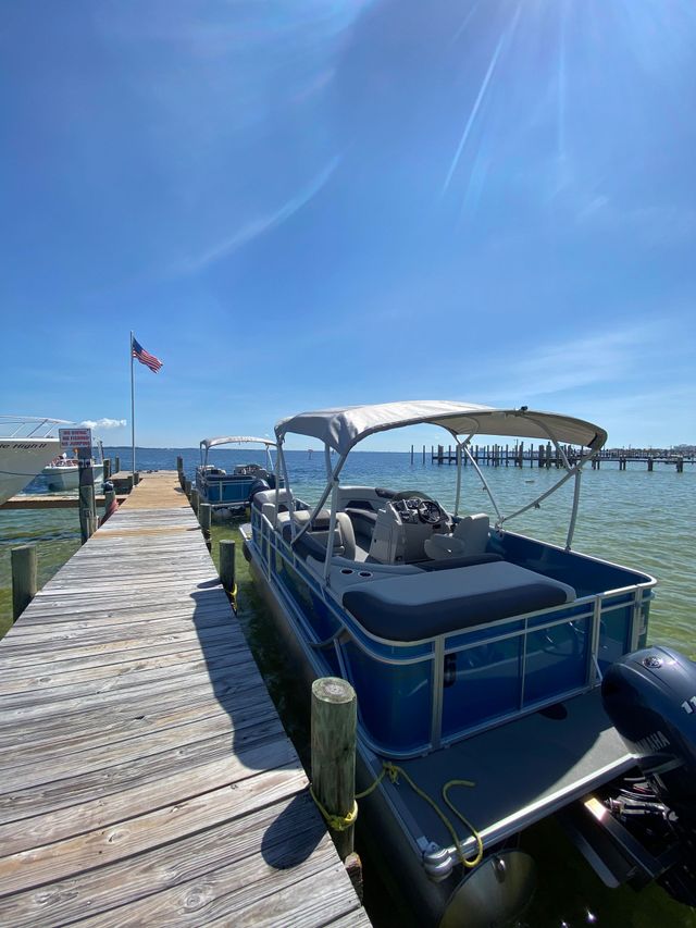 Pontoon boat rental in Pensacola Beach