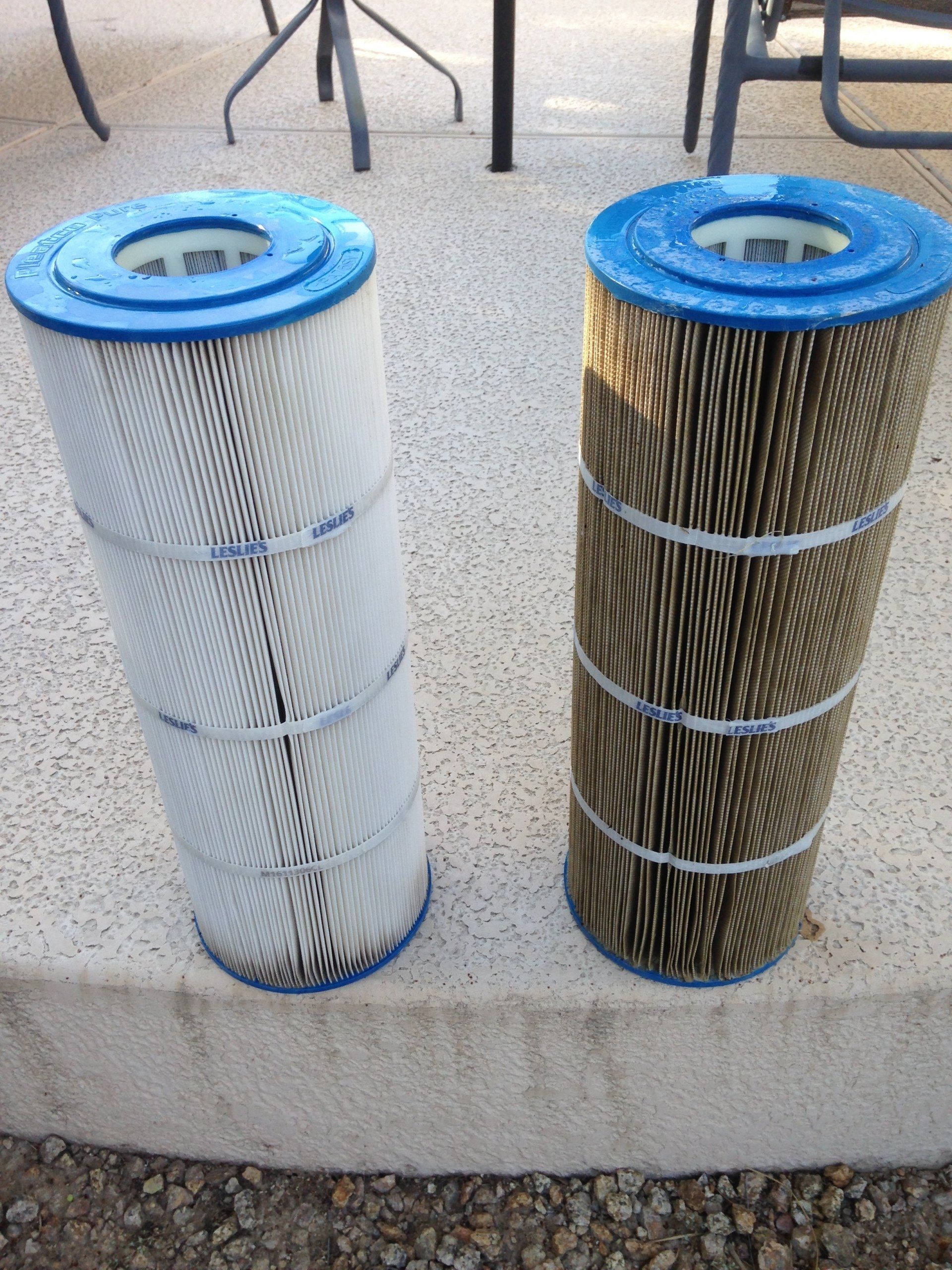 cartrige filter (before and after cleaning)