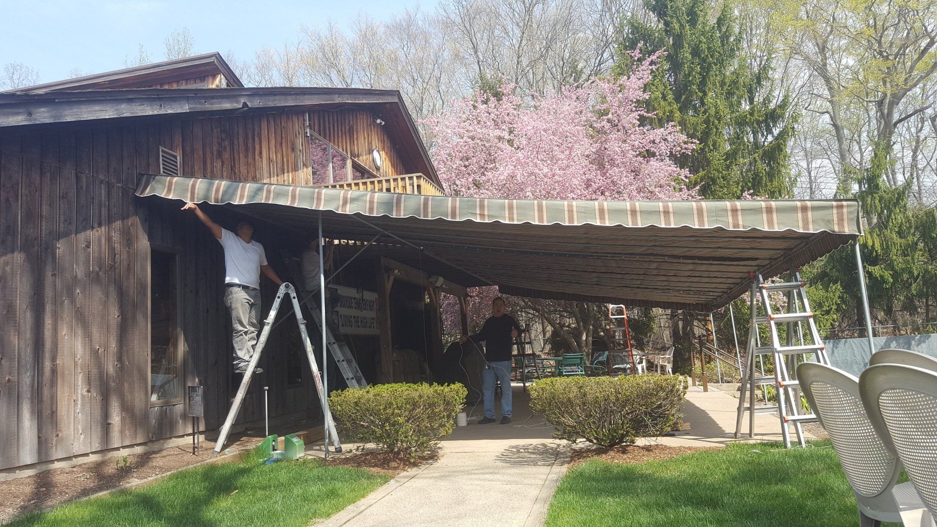 Awning With Trees At The Background — Hillside, NJ — Sign Designer