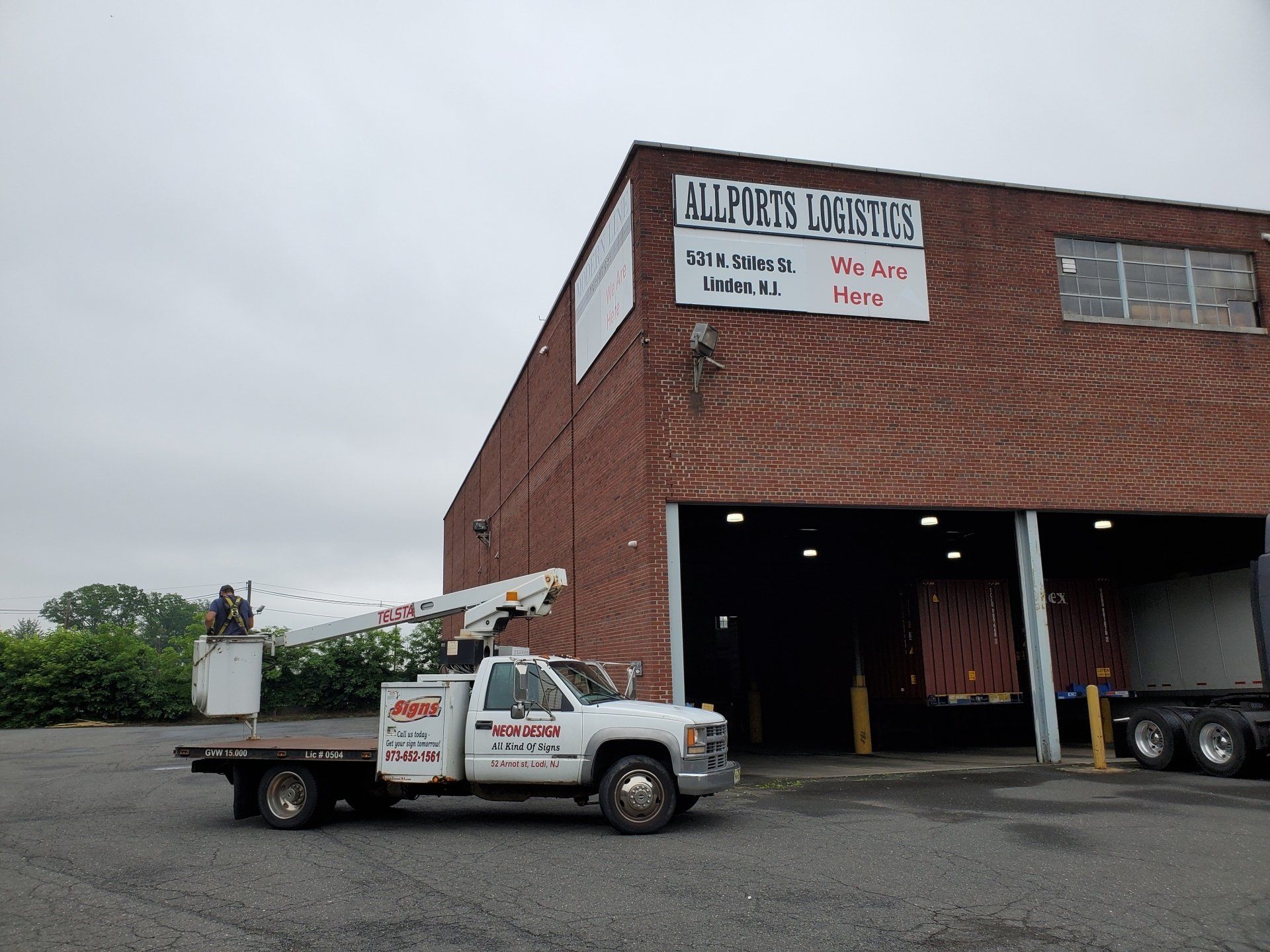 Allports Logistics Signage — Hillside, NJ — Sign Designer