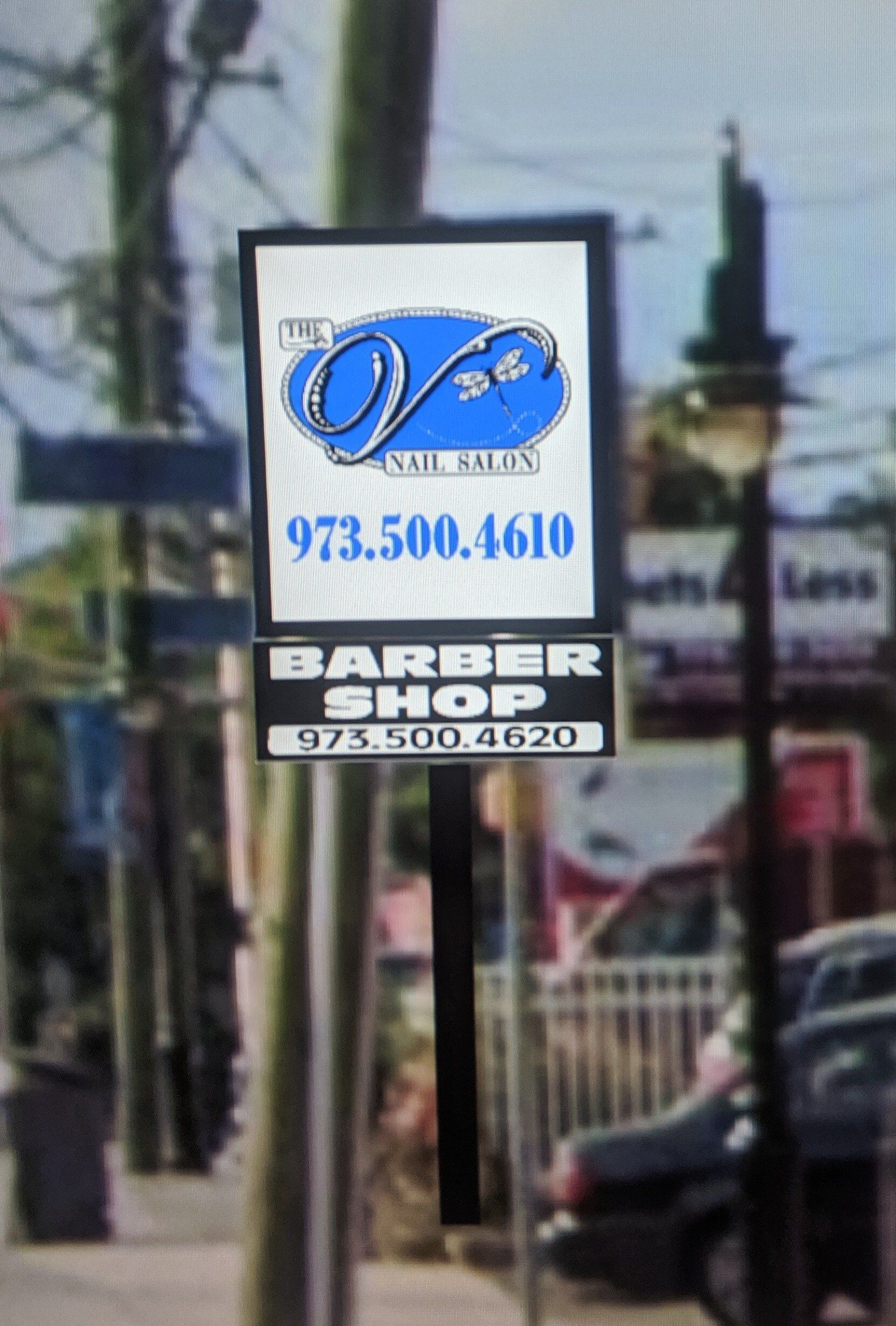The V Nail Salon Signage — Hillside, NJ — Sign Designer