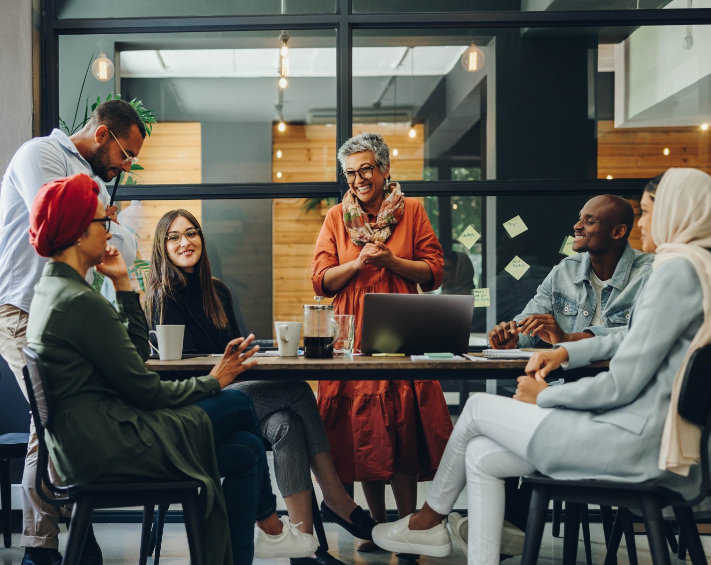 Employees group meeting