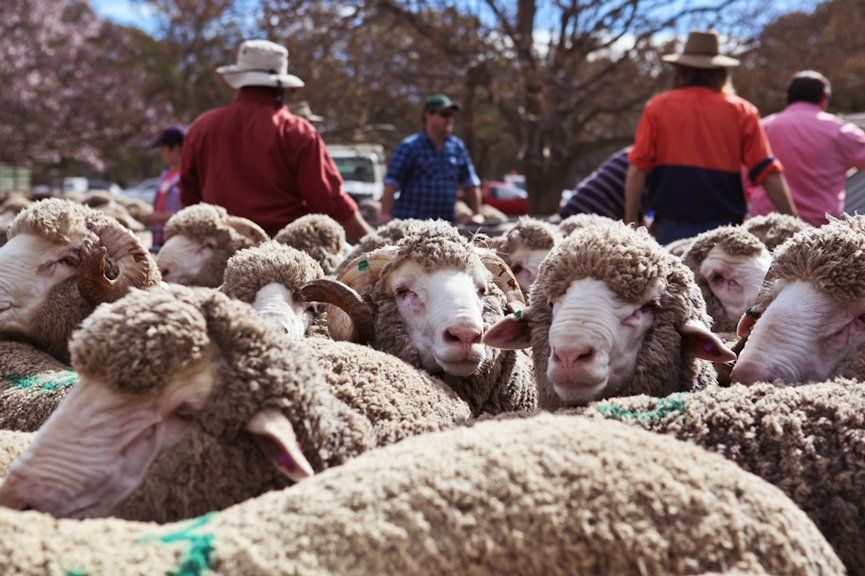 Lachlan Merinos sheep