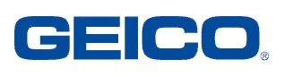 The GEICO logo in dark blue text on a white background.