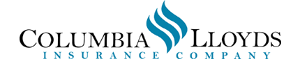 The Columbia Lloyds Insurance Company logo, featuring blue flame-like graphic elements above the company name.
