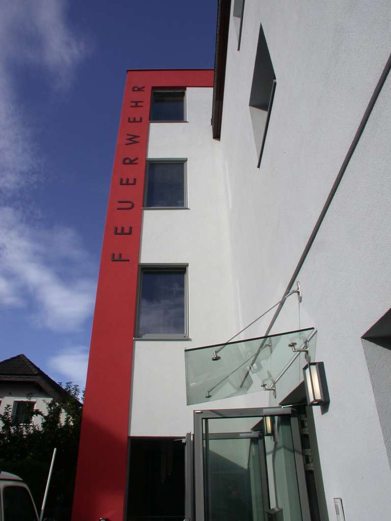 Fassadenanstrich bei Feuerwache