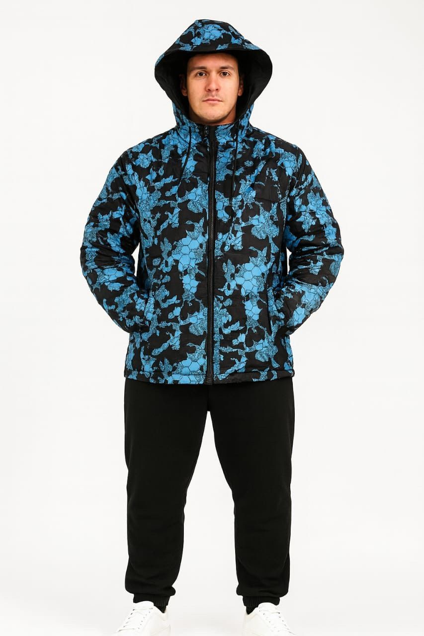 Campera reversible Azul