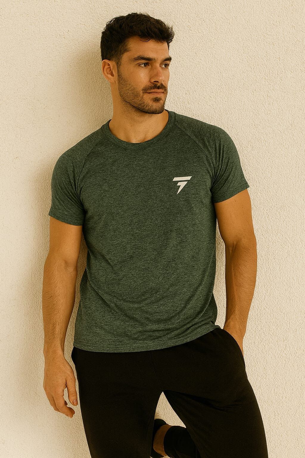 Remera lisa Rouch verde