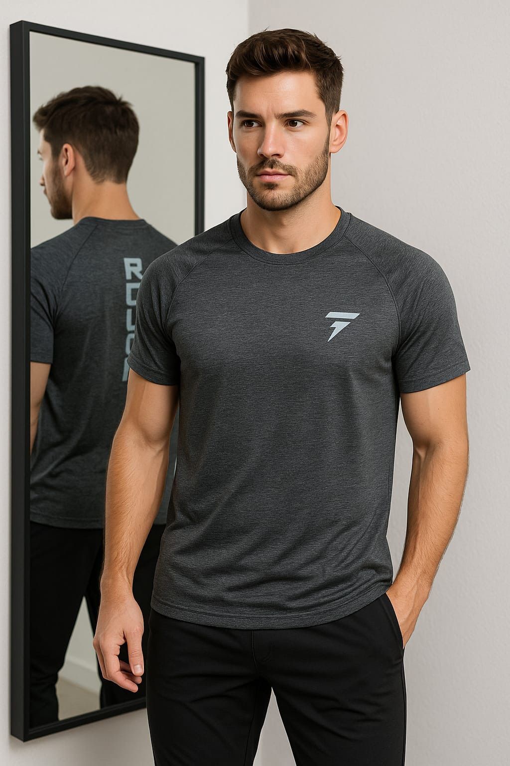 Remera lisa Rouch gris