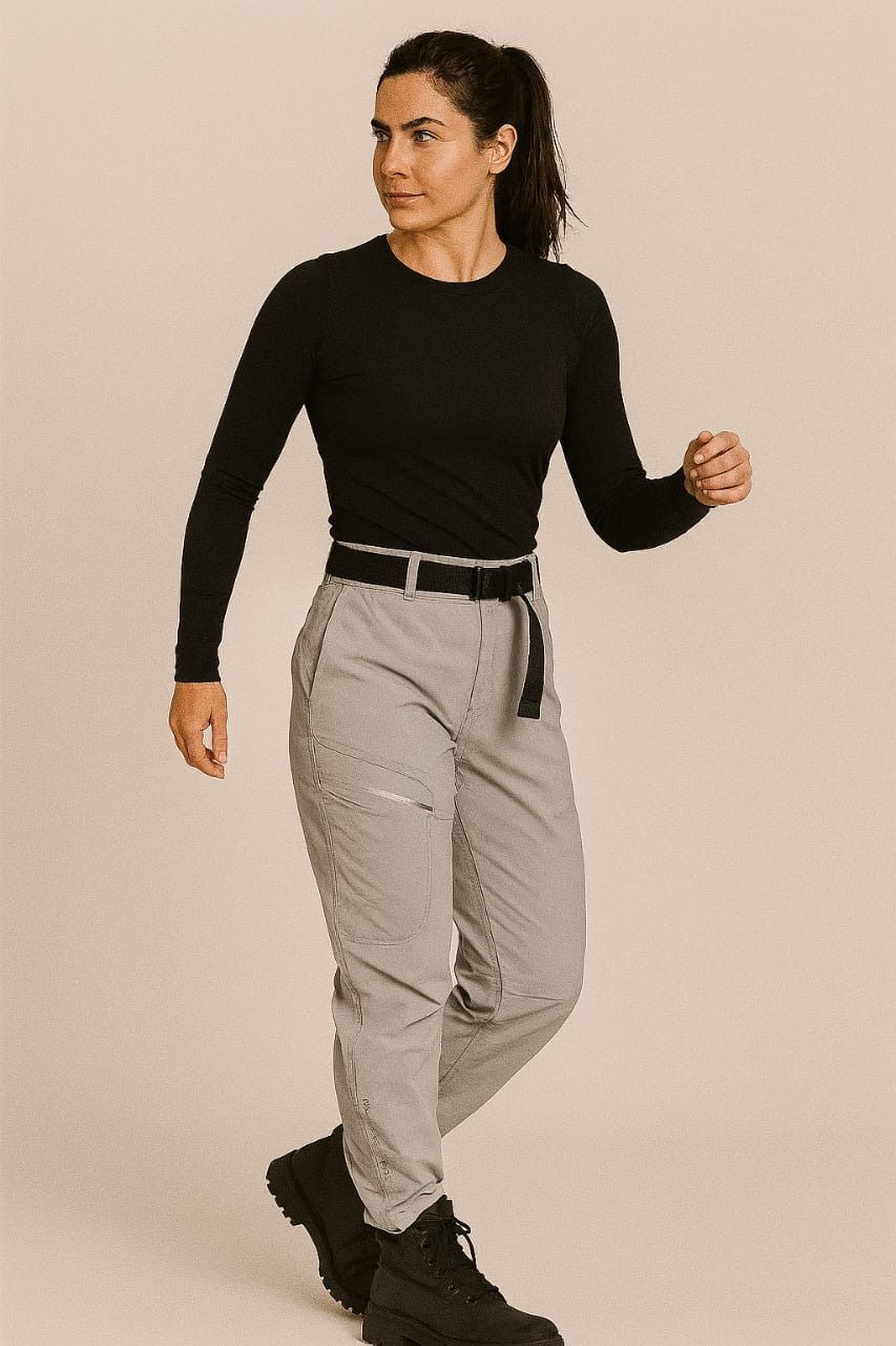 Pantalón frizado gris