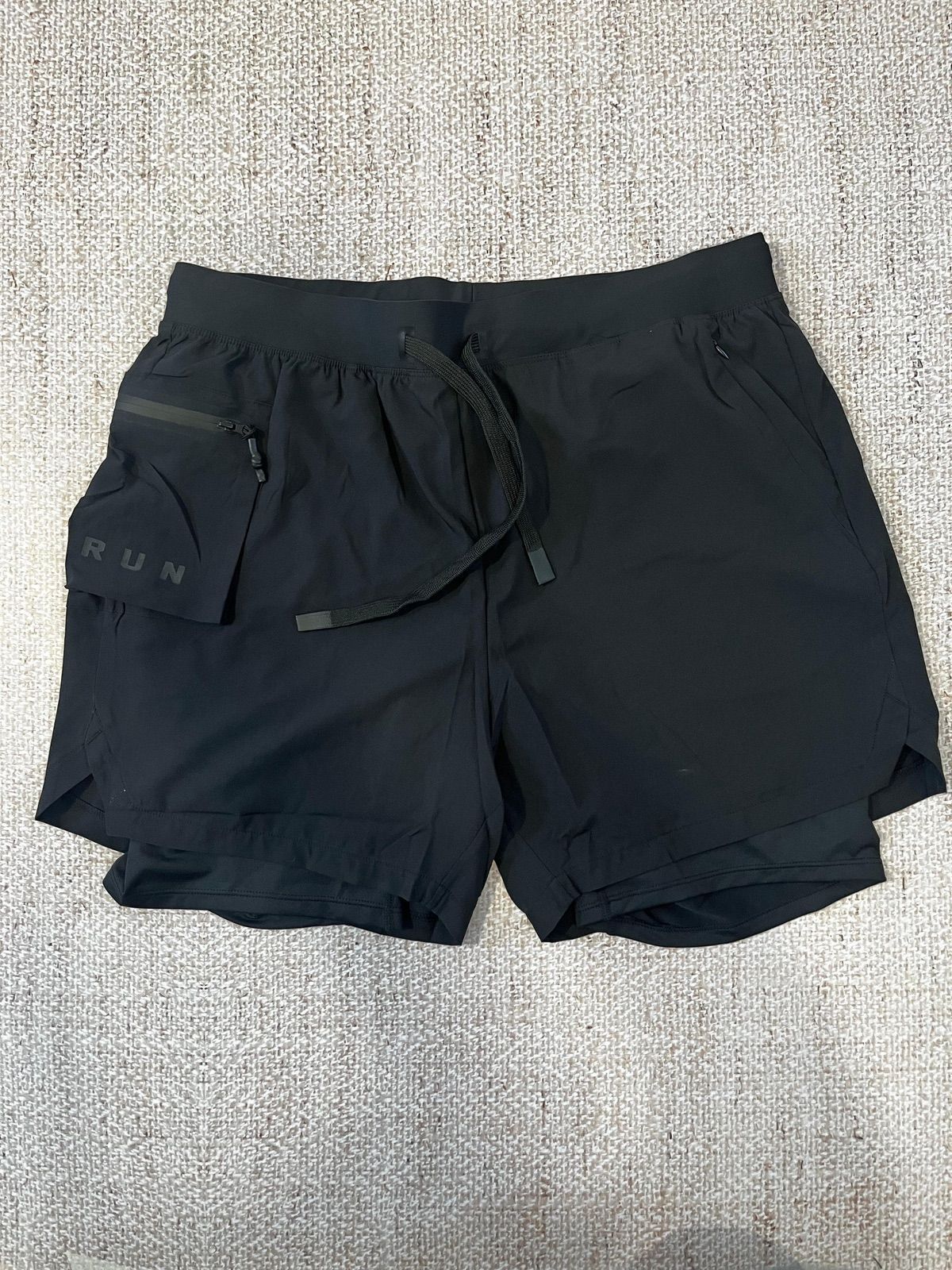Short con calza I-Run negro