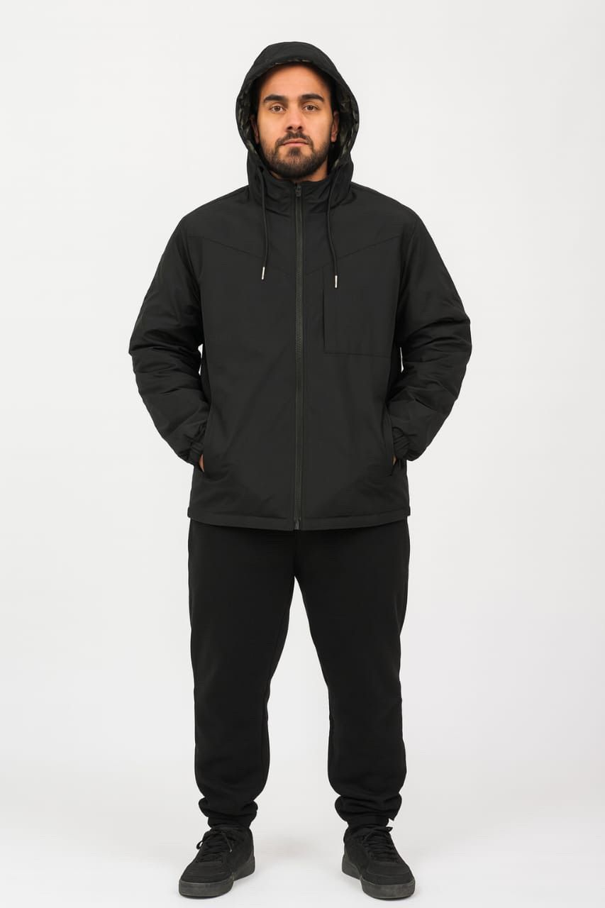 Campera reversible negra