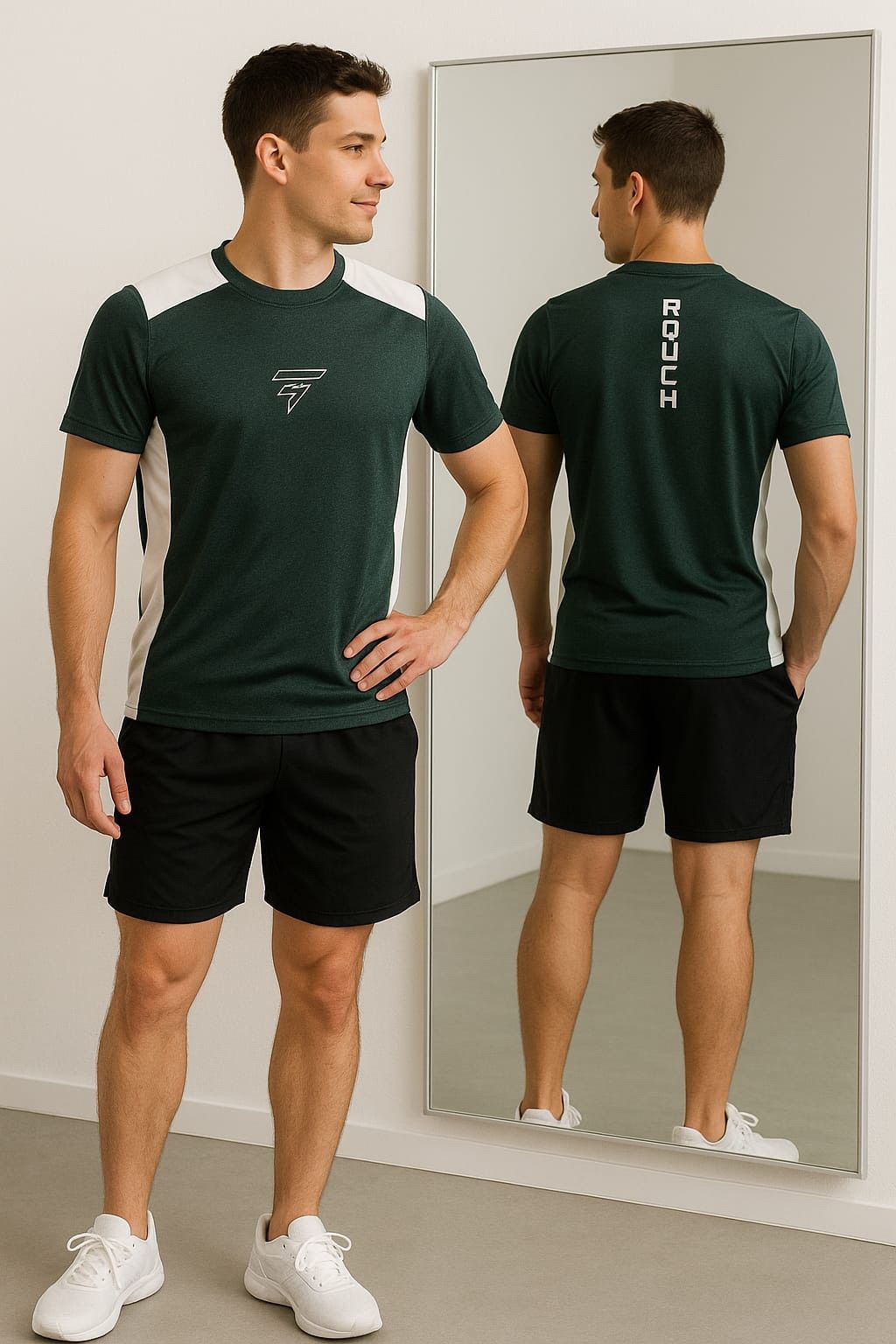 Remera Rouch combinada